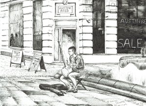 Musicien St. Anns Square - Vincent Alexander Booth