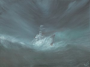 USS Warrington perdu dans un ouragan au large des Bahamas le 13 septembre 1944