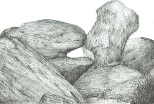 Rochers embrassants sur Kinder Scout