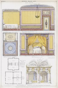 Chambres à Florence, la maison du consul anglais à Agrigentum, et la Casa Borromeo, lac Majeur, Italie