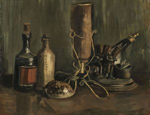 Nature morte avec bouteilles et coquillage, 1884