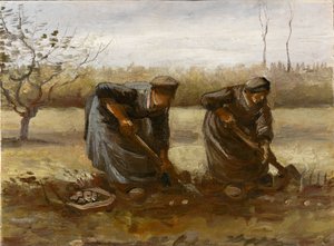 Deux paysannes creusant des pommes de terre, 1885 - Vincent van Gogh