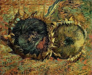 Deux tournesols coupés, 1887