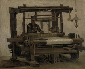 Tisserand au métier, 1884