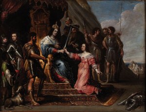 Allégorie de la justice ou Esther devant Assuérus - Vincent Malò (I)
