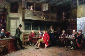 Intérieur de pub avec foule