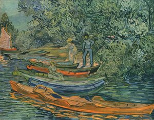Bord de la rivière avec des barques à Auvers, 1890, 1947