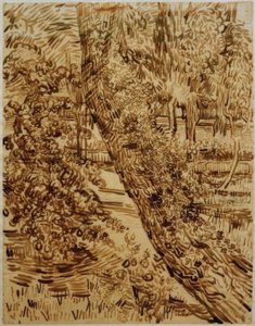 Arbre avec lierre dans le jardin de l
