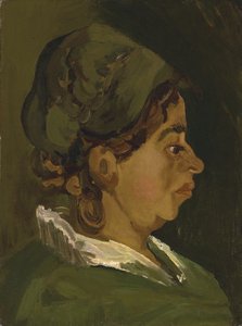 Tête de paysanne : profil droit
