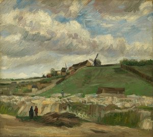 Colline de Montmartre avec carrière