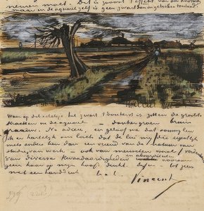 Saule têtard, Lettre à Theo van Gogh