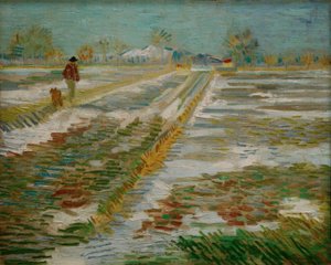 Paysage avec neige