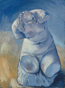 Statuette de plâtre : Torse de femme, vue de face, 1887