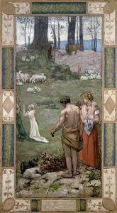 Sainte Geneviève enfant en prière