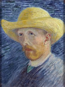 Autoportrait au chapeau de paille (détail)