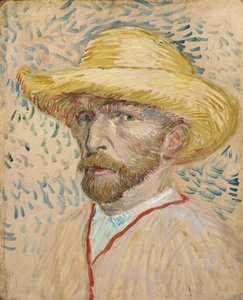 Autoportrait avec chapeau de paille