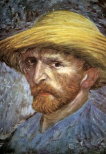 Autoportrait avec chapeau de paille