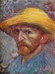 Autoportrait avec chapeau de paille, 1887