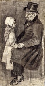 Homme assis avec fillette, 1882