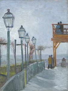 Terrasse et belvédère au Moulin de Blute-Fin, Montmartre