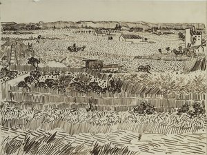 La Moisson en Provence pour Émile Bernard, 1888 - Vincent van Gogh