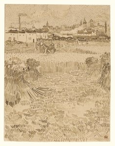 Vue des champs de blé - Vincent van Gogh