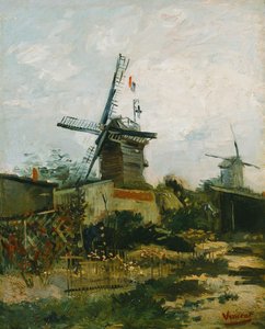 Moulins à vent sur Montmartre