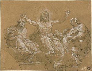 Christ en gloire avec des saints - Vincenzo Camuccini