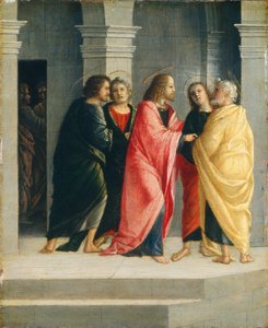 Christ instruisant Pierre et Jean de préparer la Pâque - Vincenzo Civerchio