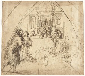 Présentation de Marie au Temple - Vincenzo Tamagni da San Gimignano