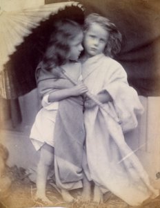 Paul et Virginie sous un parasol, c.1855-65