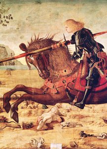 (détail) Saint Georges tuant le dragon, vers 1502-07 - Vittore Carpaccio