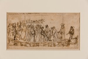 Le prince anglais Conan prenant congé de son père (recto) - Vittore Carpaccio