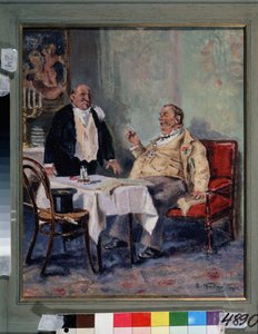 Dans un restaurant - Vladimir Egorovic Makovsky