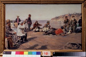Sur le pont - Vladimir Egorovic Makovsky