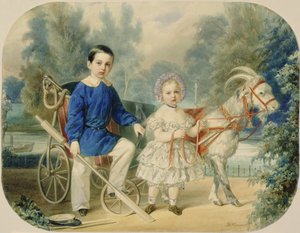 Grand-duc Alexandre et grand-duc Alexis enfants