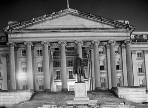Bâtiment du Trésor, Washington de nuit
