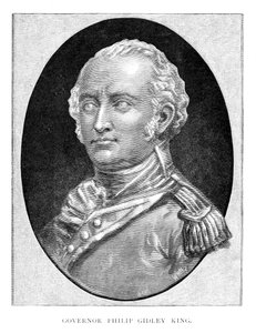 Capitaine Philip Gidley King, officier de marine britannique et troisième gouverneur de la Nouvelle-Galles du Sud, 1886