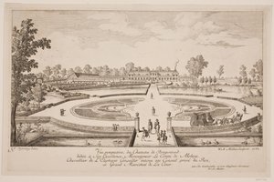 Vue perspective du Château de Bregentved