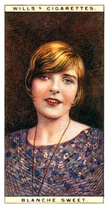 Blanche Sweet 1896-1986, actrice américaine, 1928 - WD and HO Wills