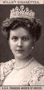 S.A.R. la princesse André de Grèce, 1908 - WD and HO Wills