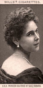 S.A.R. la princesse Béatrice de Saxe-Cobourg, 1908 - WD and HO Wills