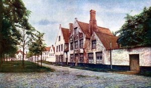 Béguinage de la Vigne, Bruges, Belgique, vers 1924