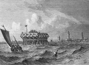 Calais depuis la mer