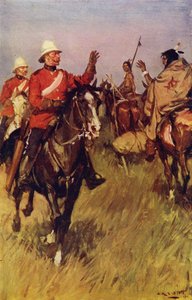 Échange de salutations sur la prairie