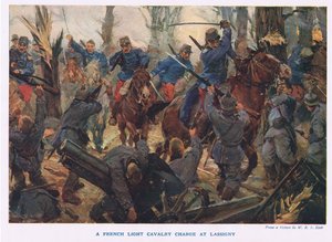 La charge de la cavalerie légère française à Lassigny - W.R.S. (after) Stott
