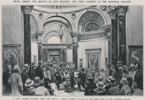 Le premier concert à la National Gallery