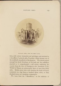 Abbaye de Fountains ; depuis la maison de l