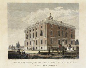 La maison destinée au président des États-Unis dans Ninth Street, Philadelphie