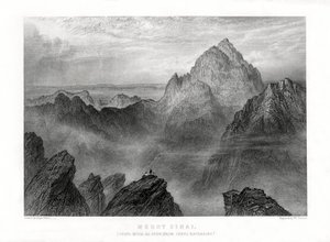 Mont Sinaï : Jebel Musa vu de Jebel Katharina